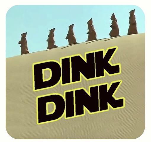 A photos of the Dinks from Spaceballs walking in the desert.